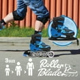 thumbnail image 3 of Rugged Racer Kids Adjustable and Convertible Rollerblade and Ice Skate - Medium - Blue, 3 of 9