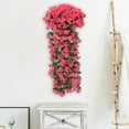 thumbnail image 6 of Summercome Hanging Artificial Violet Ivy Flowers, Artificial Hanging Flowers Fake Hanging Plant for Home Wedding Garden Yard Indoor Outdoor Decor (Pink), 6 of 8
