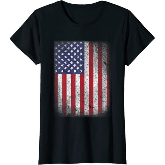 USA Flag 4th July American Red White Blue Star Stripes 4 Day Gift T-Shirt