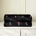 thumbnail image 4 of Cute Mushroom Blanket for Kids Boys Girls Kid,Cartoon Kawaii Fungus Throw Blanket,Red Mushroom Shaped Fleece Blanket Baby 30x40,Black Lovely Natural Wild Plants Flannel Blanket Bedroom Decor, 4 of 5