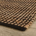 thumbnail image 5 of Home Conservatory Gravel Black/Natural Handwoven Jute Rug 2.5' x 8' - Black/Neutral, 5 of 5