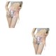 thumbnail image 3 of Minnieouse Minifalda para mujer, exquisita banda elástica de tamaño libre, decorativa para niñas, traje de actuación de baile, ropa colorida Vistoso 2piezas, 3 of 6