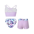 thumbnail image 2 of Zaldita Kids Girls Beachwear Swimsuits Printed Swimming Bathing Suit 3 Pieces Quick Dry Swimwear Butterfly 8, 2 of 7