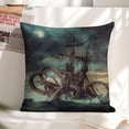 thumbnail image 6 of Octopus boat Linen toss pillowcase decoration pillowcase gifting preferred 20x20 inch cushion cover 2 sets sofa pillowcase sofa bedroom living room car, 6 of 8