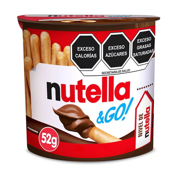 Crema de avellanas Nutella con palitos de pan 52 g