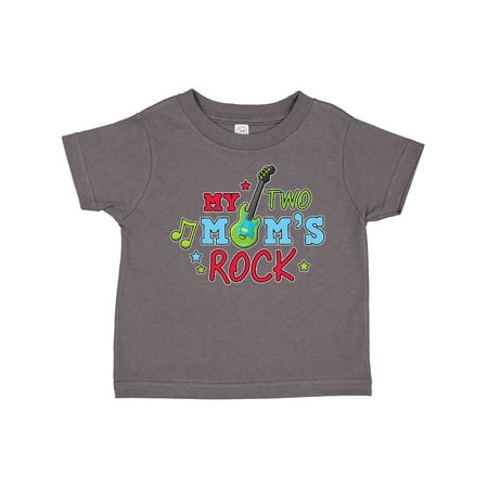 

Inktastic My Two Moms Rock with Guitar Gift Toddler Boy Girl T-Shirt
