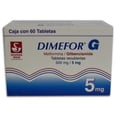 thumbnail image 1 of Dimefor G 500 mg /5 mg 60 tabletas, 1 of 2
