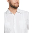 thumbnail image 5 of Cafe Luna Men's and Big Men's Cotton Blend Pintuck Short Sleeve Guayabera Shirt, Sizes S-5XL, 5 of 7