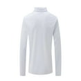 thumbnail image 2 of Haoxianjian White T Shirts For Men Shirts For Teens Men'S Solid Color Sport Shirt With Zip-Up Lapel Long Sleeve Lapel Top/Shirt Mens Long Sleeve Tee Shirts Workout T Shirts On Clearance, 2 of 8