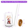 thumbnail image 5 of Merry Christmas Exotic Shorthair Enjoys Catmas Winter Xmas Holiday 16oz Glass Cup Mug Cat Lover Kitten Owner Gifts Glass Can with Bamboo Lid and Straw - 02022, 5 of 5