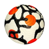 Standard Size 5 Soccer Ball - Wear Resistant PVC With Rubber Liner, Good Control, Waterproof Valve