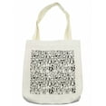 thumbnail image 1 of Doodle Tote Bag, Group of Dogs and Cats Animals Fun Happy Beings Cartoon Inspired Design, Cloth Linen Reusable Bag for Shopping Books Beach and More, 16.5" X 14", Cream, by Ambesonne, 1 of 2