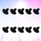 thumbnail image 2 of 200 piezas de nariz de oso de plástico para manualidades, color negro, para manualidades, álbumes de recortes, juguetes de peluche, tamaño 6 mm, 2 of 6