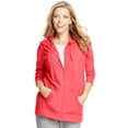 thumbnail image 1 of Just My Size Womens Slub-Cotton Full-Zip Hoodie, 5X, Process Blue, 1 of 1