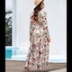 thumbnail image 5 of Vestido Bohemio Informal de Larga con Escote en V Profundo para Mujer Albaricoque L, 5 of 7