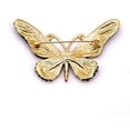 thumbnail image 3 of nipocaio Women Large Colorful Butterfly Shaped Brooch Pin Rhinestone Crystal Butterfly Lapel Pin for Coats Jackets Sweaters Accessory,1 Pc, 3 of 5