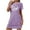 Purple, variant on Lorytime Womens Nightgown Mid Length Knee Length Short Sleeve Sleepdress Oversized Round Neck Love Letter Heart Print Sleepshirts Pajamas Dress Nightdress Soft Lounge Nightgowns Black L