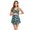 Green, variant on Tummy Control Swimsuits for Women Maternity Swimdress Boho Flower Printed Bathing Suit V Neck Pregnancy Bathing Suit Clearance Sale Items Cheapeast On Sale
