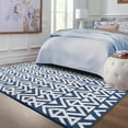 thumbnail image 2 of Noahas Soft Low Pile Rug Modern Area Rugs for Bedroom Living Room,Suitable for Boys Girls Teenagers and Adults with Super Soft Touch , Blue , 7' x 10', 2 of 8