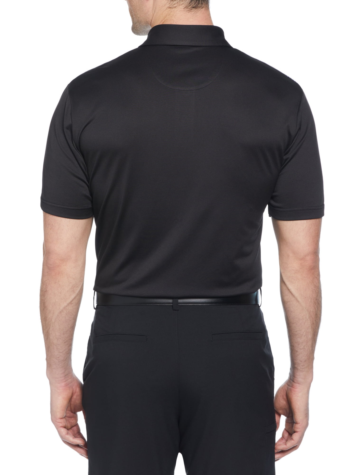 Ben Hogan Performance Men’s and Big Men’s Eco Asymmetric Geo Print Short Sleeve Golf Polo Shirt, up to Size 5XL