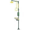 Speakman SE-693 Traditional Series Combination Emergency Eyewash and Shower Essential Safety Station, 1.25-in Stanchion, Stainless Steel Bowl