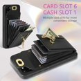 thumbnail image 3 of Phone Case for Samsung Galaxy S20 FE 5G 6.5 inch Wallet Cover with Card Holder Zipper Slot Crossbody Strap Lanyard Leather Stand Cell S 20 EF UW S20FE5G S20FE 20S S2O Fan Edition 4G G5 Women Black, 3 of 13