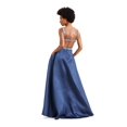 thumbnail image 2 of SAY YES TO THE PROM Womens Navy Embellished Pocketed Gown Sleeveless Square Neck Full-Length Prom Fit + Flare Dress Juniors 15\16, 2 of 4