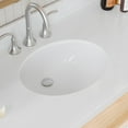 thumbnail image 3 of ARIEL Monroe 61 Inch Single Oval Sink Bathroom Vanity With Pure White Quartz Countertop 1.5 Inch Edge In White, 3 of 7