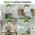 thumbnail image 6 of Mid-Century Modern Semi Flush Mount Ceiling Light, Kitchen Ceiling Light Fixture with Glass Shade,Vintage Close to Ceiling Lamp for Entryway Hallway Bathroom, 6 of 11