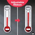 thumbnail image 4 of Fundraising Thermometer Chart Goal Tracker | Dry Erase Goal Setting Wall Mounted Thermometer | Giant Sales Goal Board with Pull-Through Ribbon Progress Tracker (46â€ x 12â€) by ORCA, 4 of 4