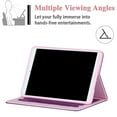 thumbnail image 5 of Allytech Case for iPad Mini 2021(6th Gen 8.3 inch), iPad Mini 6 Cover, Embossed Floral & Butterfly PU Leather Folio Anti-Slip Stand Auto Sleep Wake Card Holder Case for iPad Mini 6th Gen 2021, Purple, 5 of 7