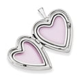 thumbnail image 2 of 14K White Gold 20mm White Gold Mom w/ Hearts Heart Locket, 2 of 6