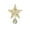 Gold, variant on Christmas Star Tree Topper Lighted Christmas Decoration Five Pointed Star Lamp Iron Star Decoration Christmas Tree Luminous Tree Top Star Tree Toppers Christmas Decorations