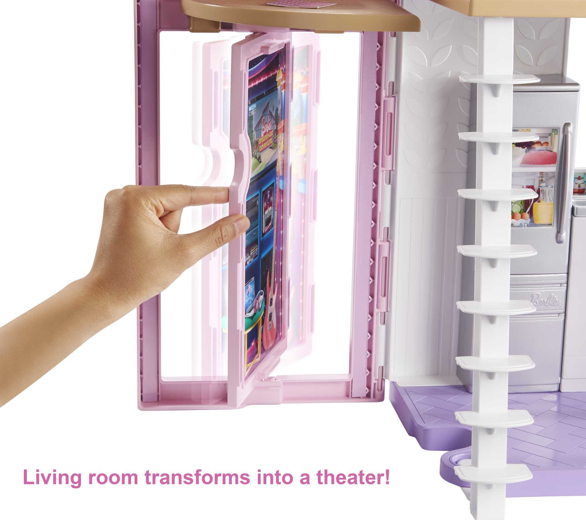 Barbie Malibu House Dollhouse Playset with 25+ Furniture and Accessories (6 Rooms) - image 5 of 8