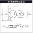 thumbnail image 3 of Hickory Hardware P5127-10Pack Pack Of (10) Pairs - Nickel, 3 of 3