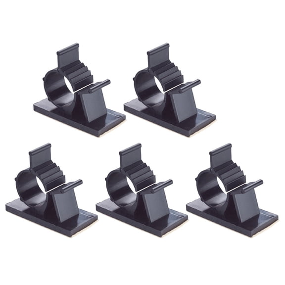 MEIBUTYUP Wire Clips Black Adhesive Cable Organizer Durable and 50Pcs