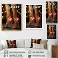 thumbnail image 4 of Designart "Pink High Heels Glamour I" Fashion Woman Floater Framed Wall Art Prints, 4 of 5