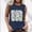 Navy, variant on HOMBOM Loose Fit Muscle Tops for Women Graphic Gray Floral Sleeveless Flowy Crew Neck Tunic Blouse