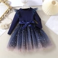 thumbnail image 3 of LNMQLPDBS Black Evening Gown Winter Dress Western Dress Childrens Clothes Girls Size 7/8 Clothes Baby Girls Clothes 12-18 Months Girls 8 Clothes, Blue 3-4 Years, 3 of 8