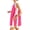 🔥 Hot Pink_New, variant on Gifts Dianli Two Piece Sets Women's Short Sleeve Round Neck Top And Matching Shorts Lightweight Breathable Cotton Linen Casual Homewear Beach Outfit Matching Set