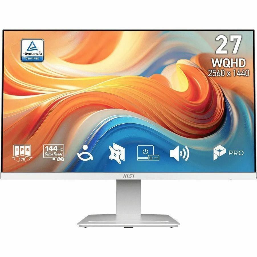 MSI PRO MP273QW E14 27" Class WQHD LCD Monitor, 16:9, White