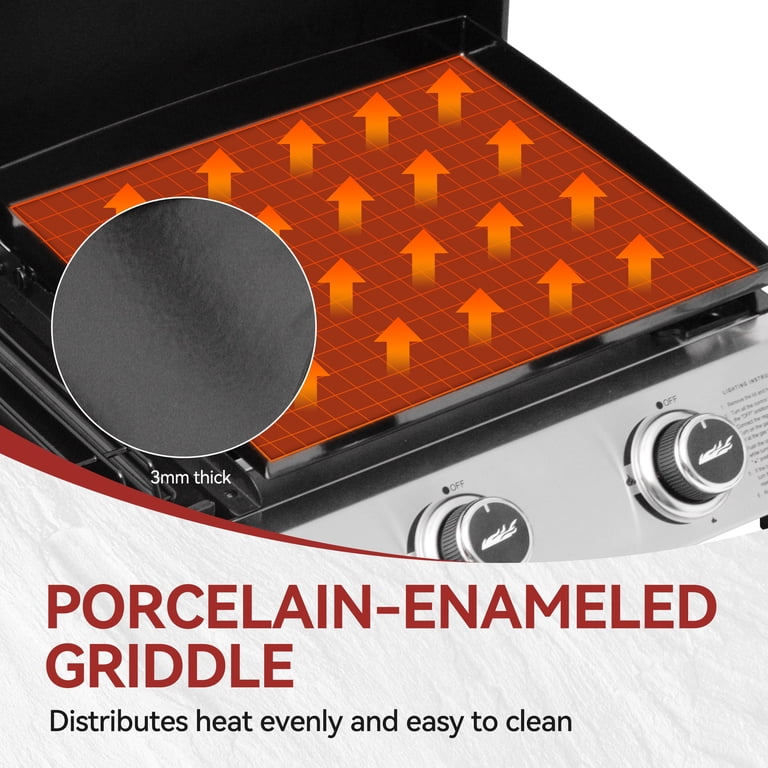 Royal Gourmet PD1305H 3-Burner Gas Griddle with Side Burner photo 5