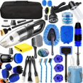 thumbnail image 2 of 36Pcs Car Detailing Kit Car Detailing Brush Set Car Wash Cleaning Kit Car Detailing Brushes Professional Car Care Kit for Interior Exterior Wheels Blue, 2 of 8