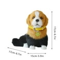 thumbnail image 3 of Simulation pet dog toy, lifelike furry barking collectible puppy figurine for home office décor, realistic plush companion gift with soft faux fur, 3 of 6
