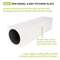 Free Shipping! Champion Sports Pro Model 4-Way Pitcher's Box - Walmart ...