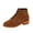 Brown, variant on Boots For Women Lace-Up Ankle Boots Side Zipper Low Block Heel Short Booties Classic Round Toe Casual Fall Winter