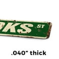 thumbnail image 4 of BROOKS Vintage Style Rustic Street Sign – Childrens Name Room Sign Retro Decorative Wall Sign for Home, Bar, Garage, or Outdoor Use | 4" X 18" Aluminum Metal Road Sign, 4 of 6