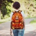 thumbnail image 6 of Lightweight Backpack Chinese God of Wealth School Bag Travel Laptop Daypack for Men Women Casual Rucksack, 6 of 6