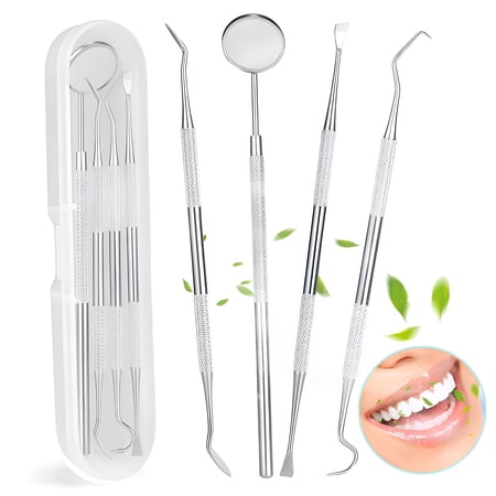 XIRQI Dental Tools Kit Hygiene Tools Dental Pick for Teeth Cleaning Personal Use And Pet Oral Care Includes Case Dental Tools to Remove Plaque and Tartar