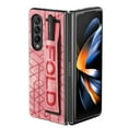 thumbnail image 3 of K-Lion for Samsung Galaxy Z Fold 4 Slim Case, Folding Design Wristband Ring Pen Holder Anti-Slip Strip Drop Protection Shockproof Case for Samsung Galaxy Z Fold4 6.7 inch,Pink, 3 of 9